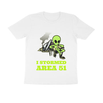 I Stormed Area 51 | Unisex 100% Combed Cotton Half Sleeve| JCX